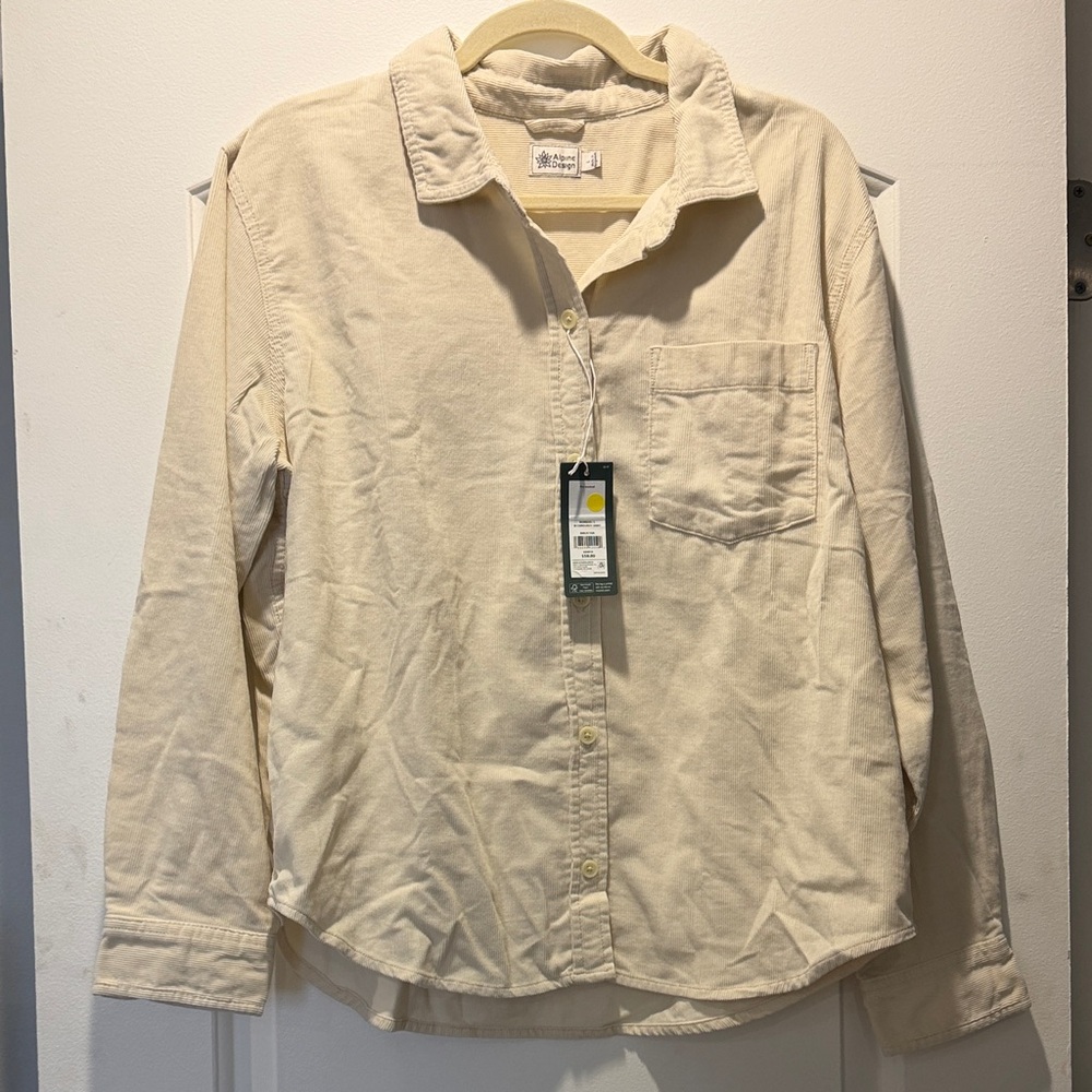 Alpine Design Cream Long-Sleeve women’s Shirt - Unbranded corduroy
